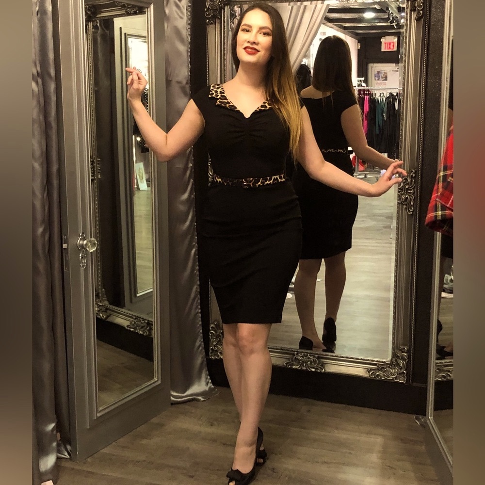 Hell Bunny Feline Pencil Dress